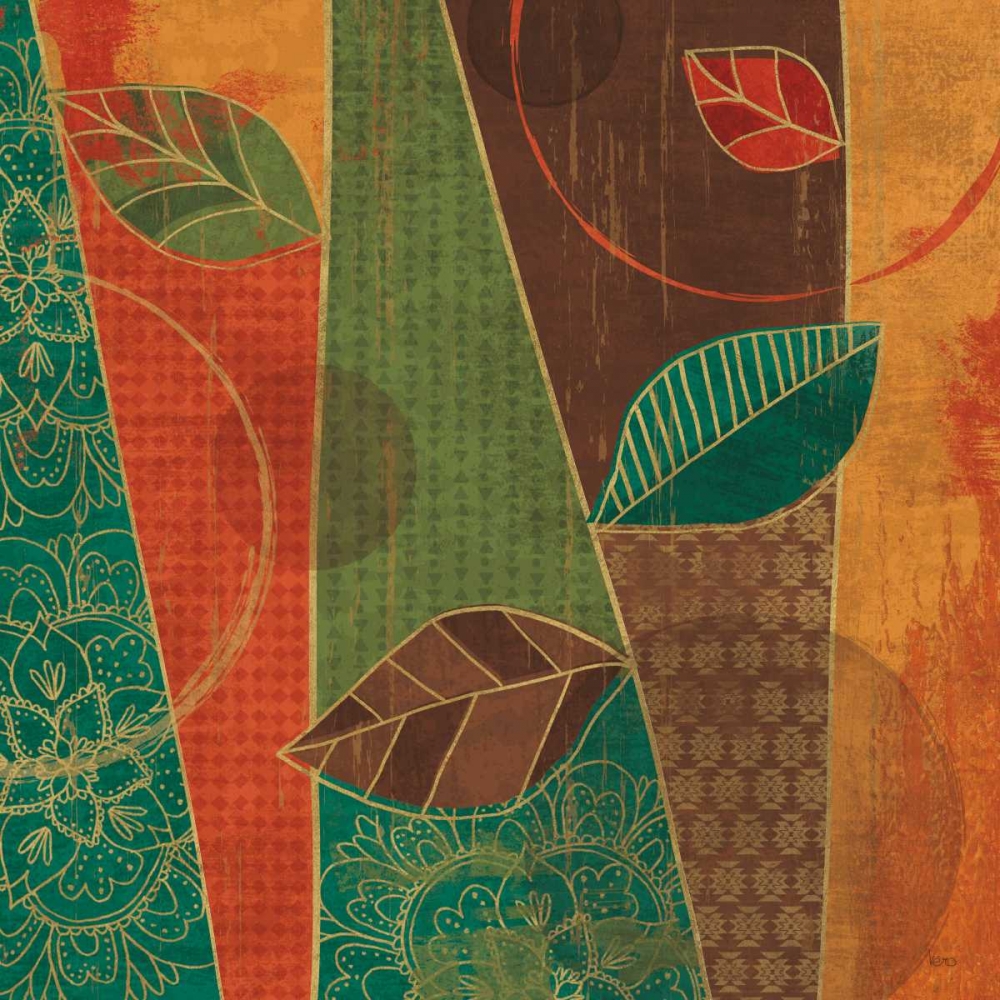 Wall Art Painting id:149866, Name: Bohemian Leaves III, Artist: Charron, Veronique