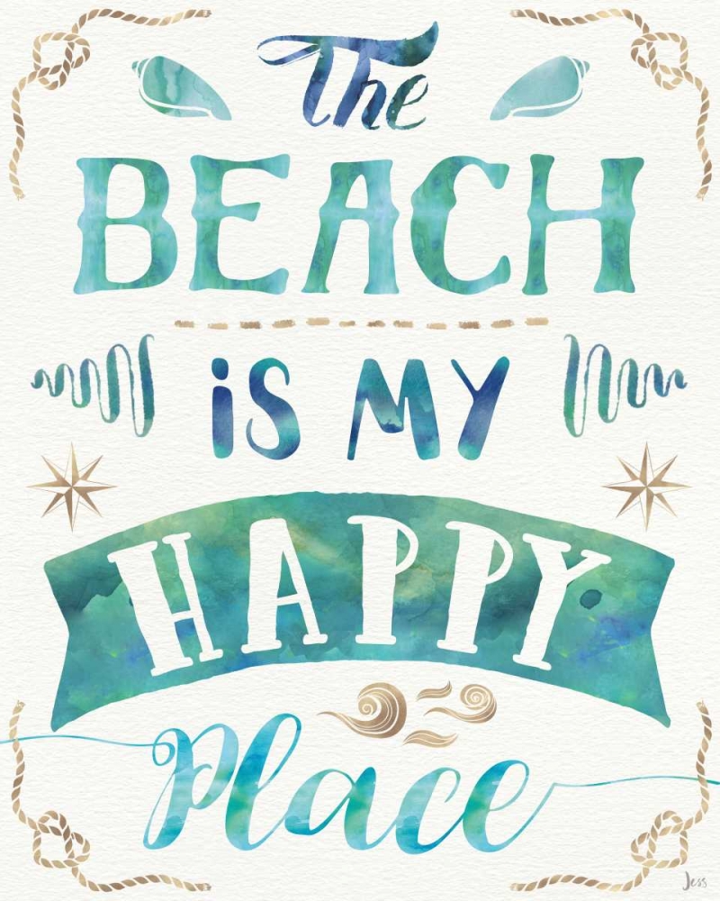 Art Print: Love and the Beach II