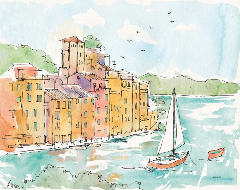 Wall art: Portofino II, by Tavoletti, Anne