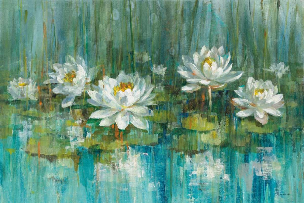 Art Print: Water Lily Pond v2 Crop