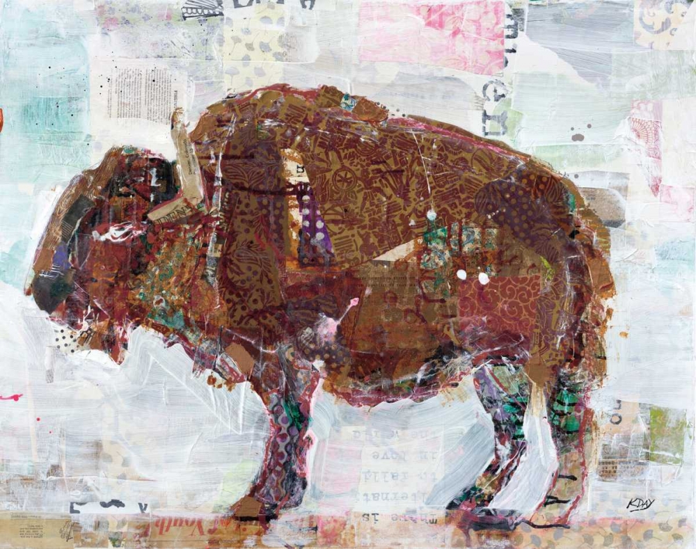 Wall Art Painting id:151622, Name: El Buffalo Brown Crop, Artist: Day, Kellie