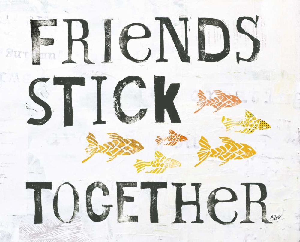 Art Print: Friends Stick Together