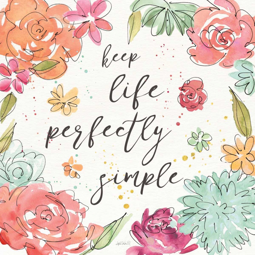 Wall Art Painting id:157830, Name: Floral Fashion VI, Artist: Tavoletti, Anne