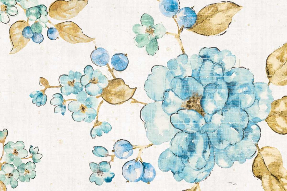 Wall Art Painting id:157812, Name: Blue Blossom I, Artist: Pela
