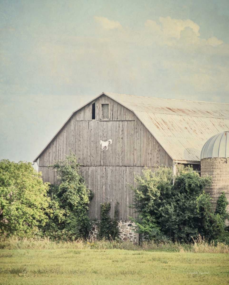 Art Print: Late Summer Barn II Crop
