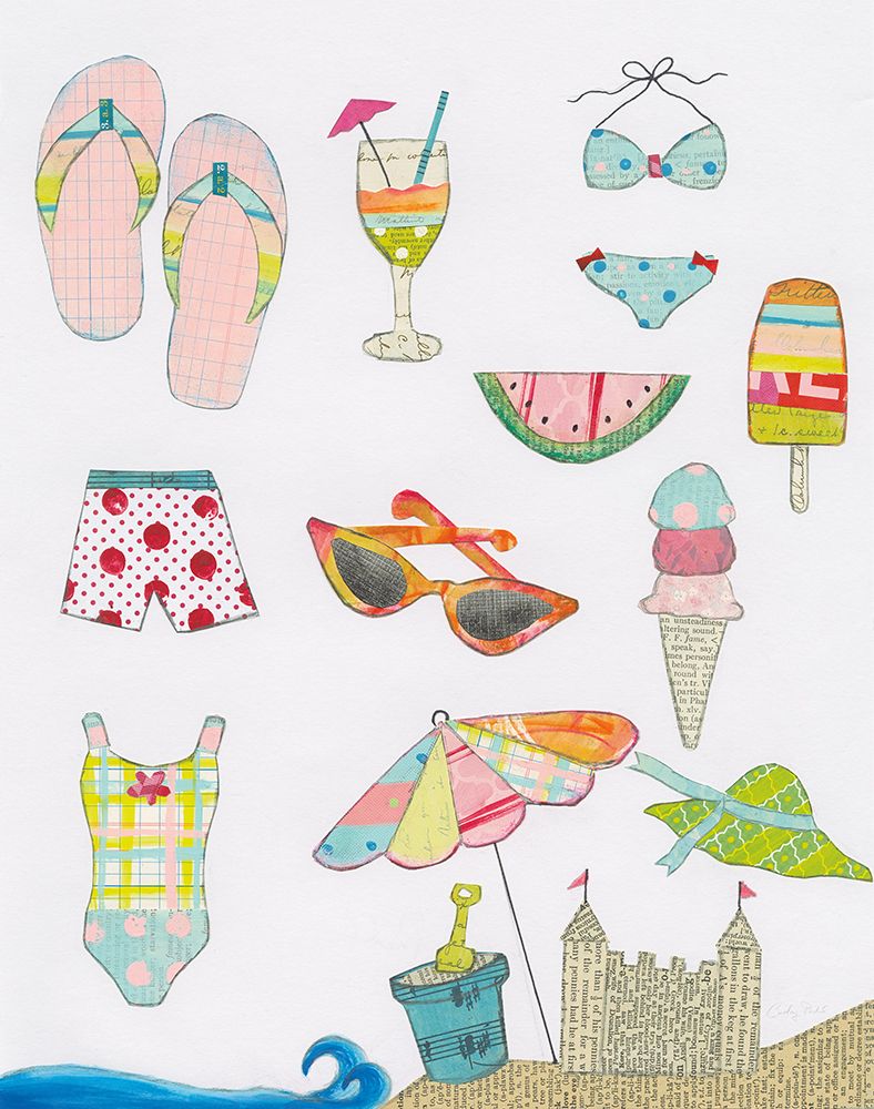 Art Print: At the Beach I