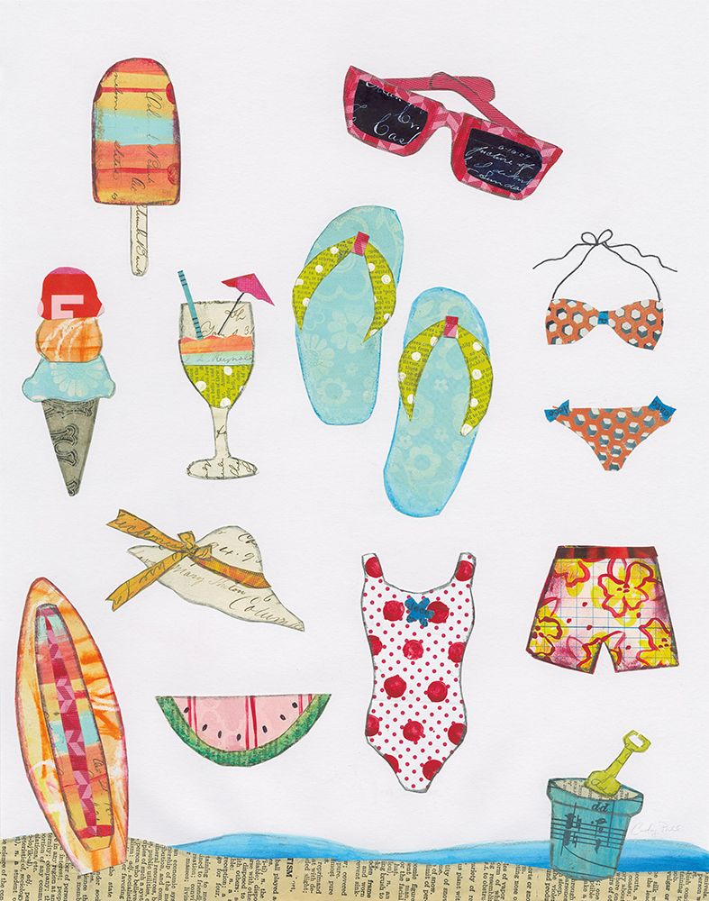 Art Print: At the Beach II