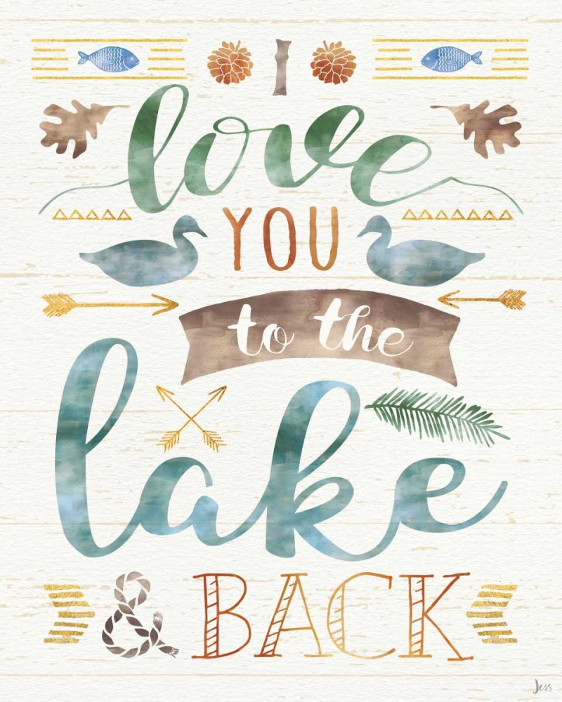 Art Print: Lake Love II