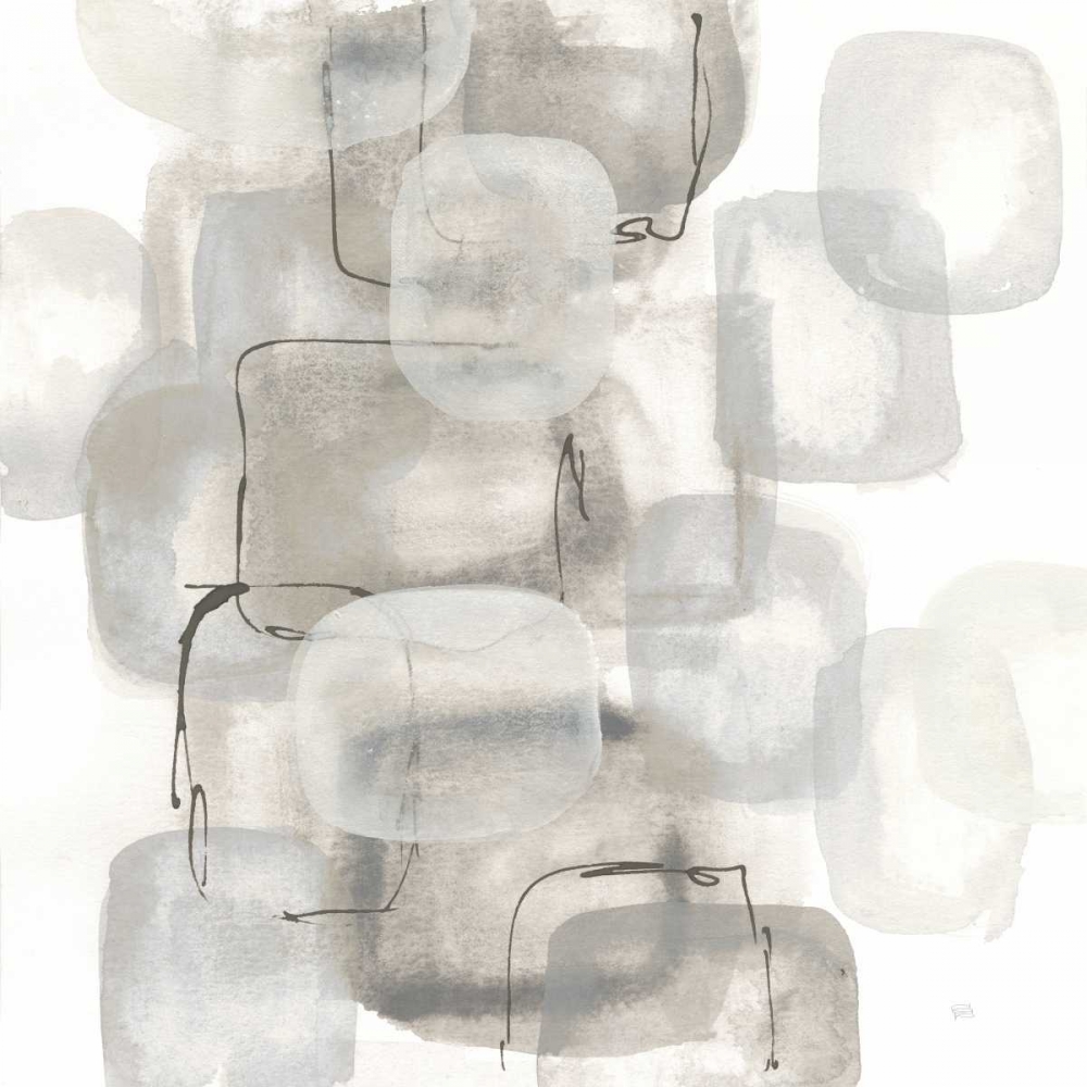 Wall Art Painting id:175045, Name: Neutral Stacking I White, Artist: Paschke, Chris