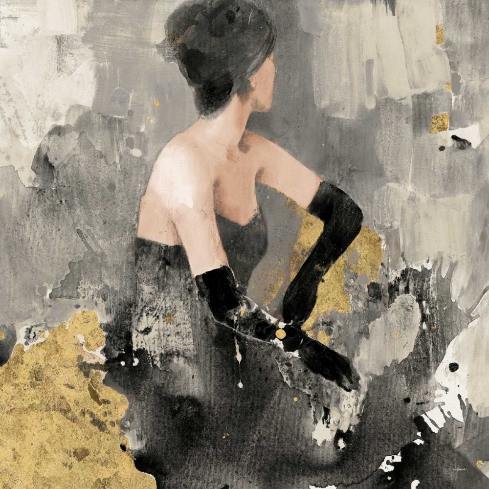 Art Print: Beautiful Gaze I Neutral Gold