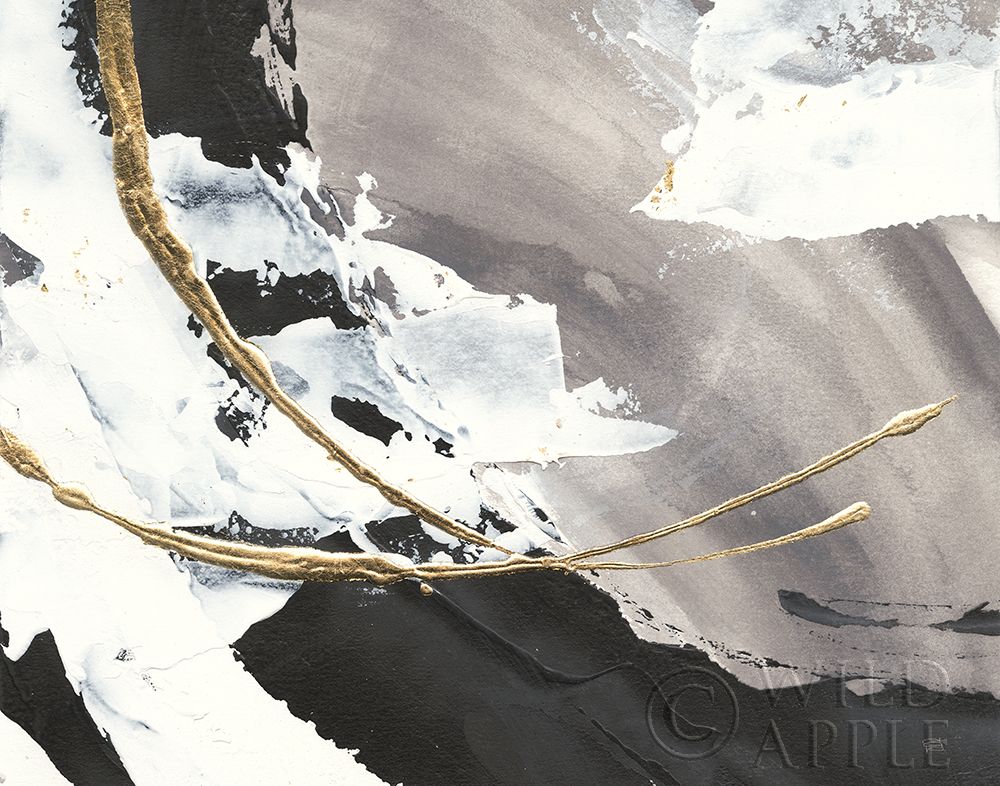 Art Print: Gilded Arcs I Crop