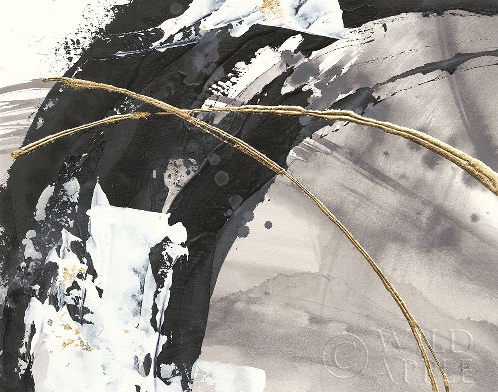 Art Print: Gilded Arcs II Crop