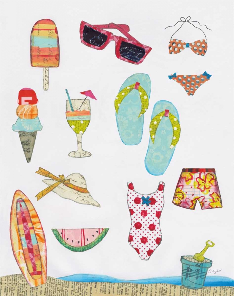 Art Print: At the Beach II v2