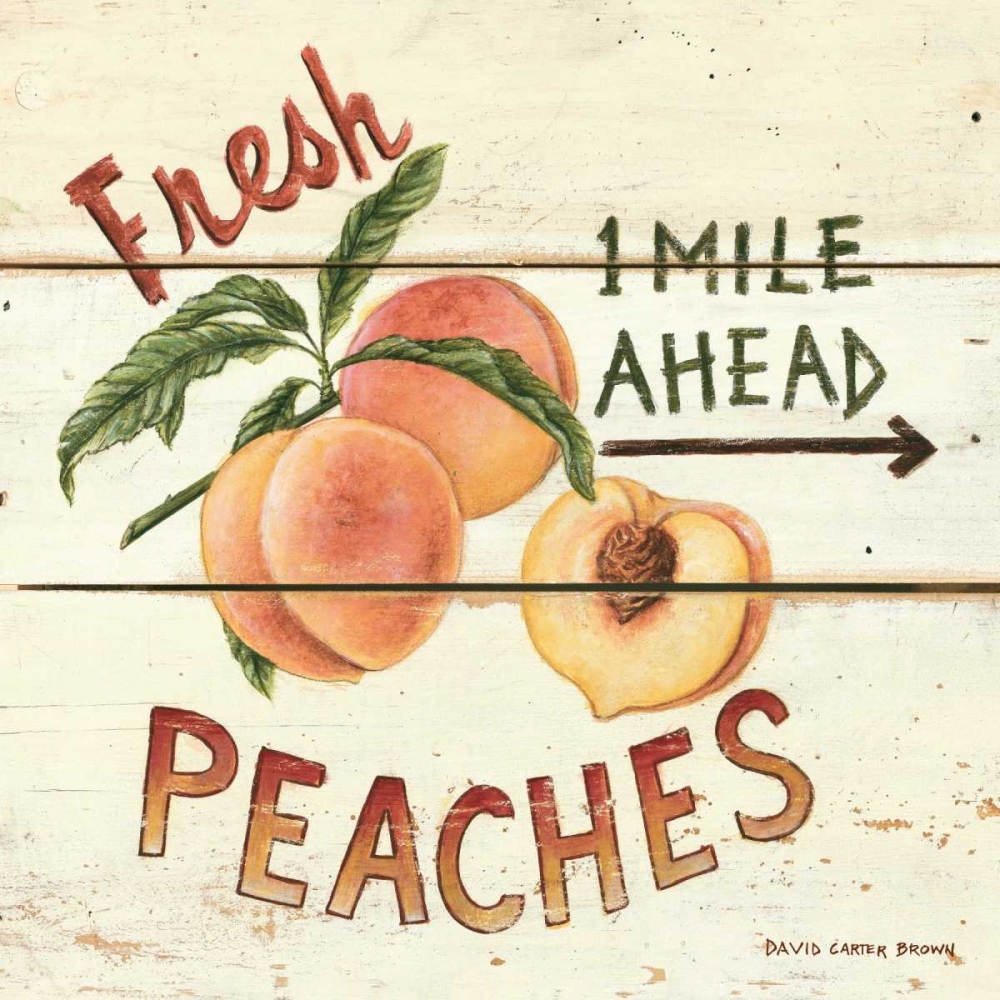 Art Print: Fresh Peaches