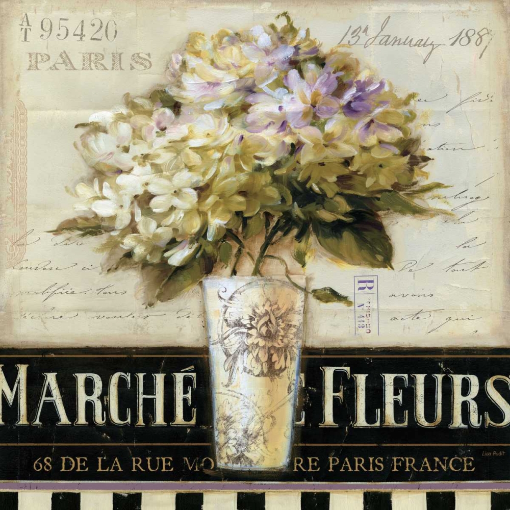 Art Print: Marche de Fleurs