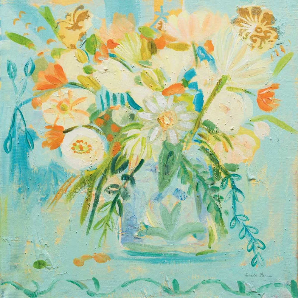 Wall Art Painting id:163570, Name: Misty Blue, Artist: Zaman, Farida