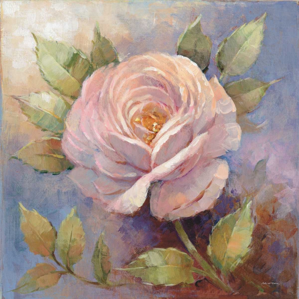 Wall art: Roses on Blue IV Crop, by McGowan, Peter