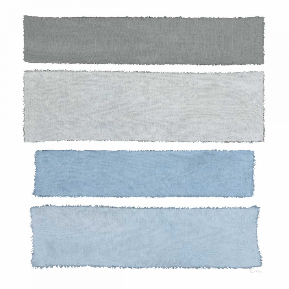 Art Print: Painted Weaving I on White Sq