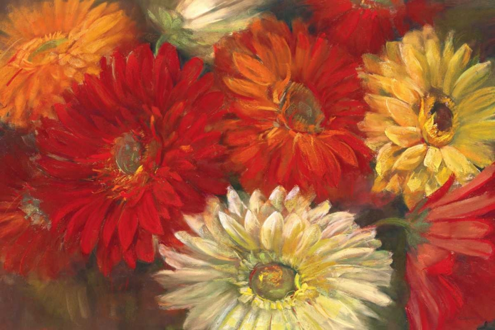 Wall Art Painting id:18378, Name: Gerberas, Artist: Rowan, Carol