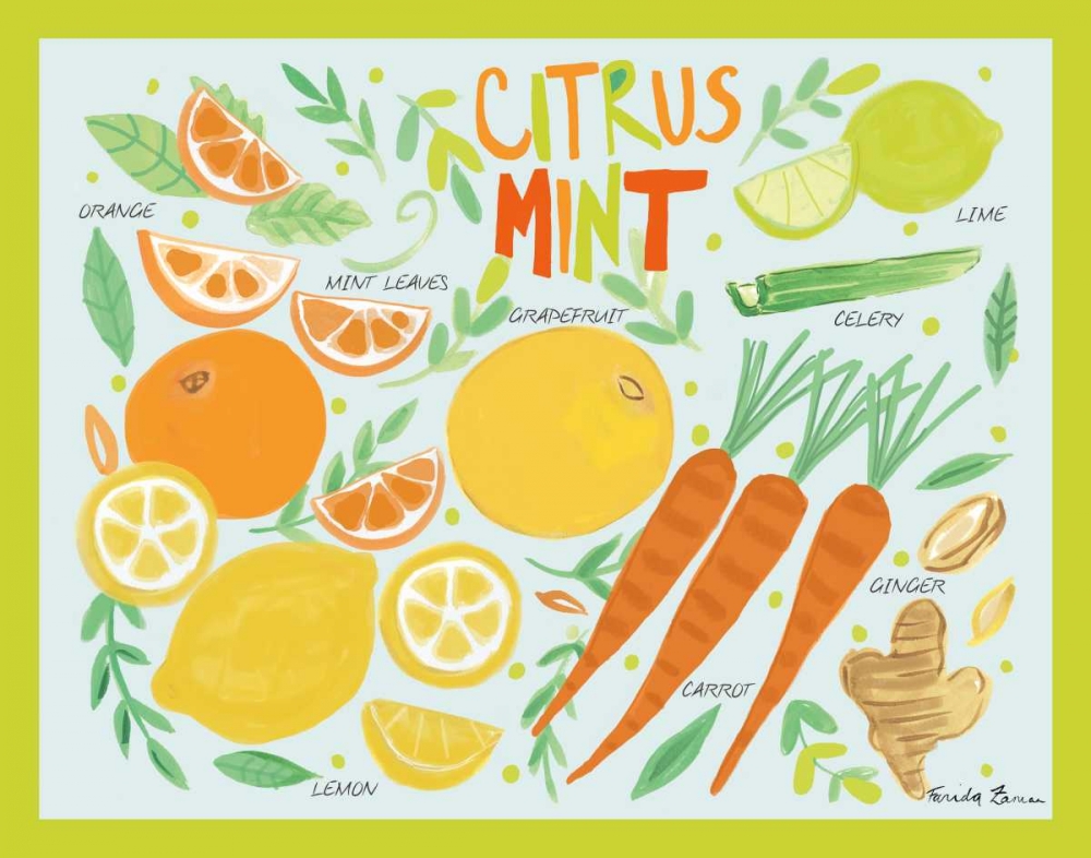 Wall Art Painting id:175226, Name: Fruity Smoothie IV, Artist: Zaman, Farida