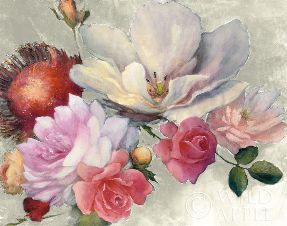 Wall Art Painting id:192835, Name: Flemish Fantasy on White, Artist: Purinton, Julia