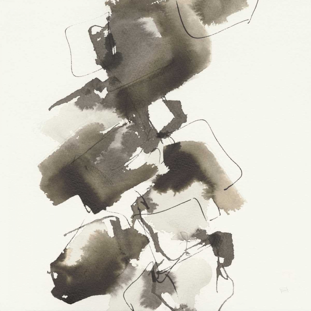 Wall art: Stacked II Greige, by Paschke, Chris