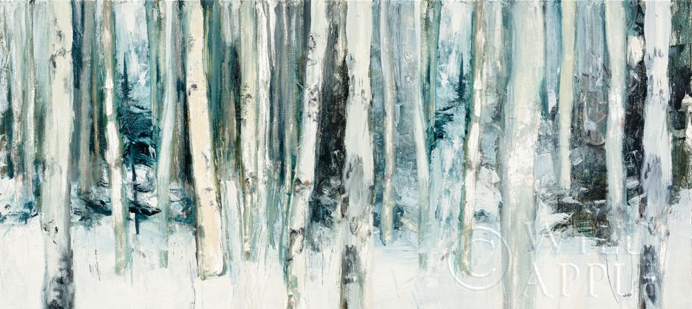 Wall Art Painting id:227345, Name: Winter Woods III Light Trees Crop, Artist: Purinton, Julia