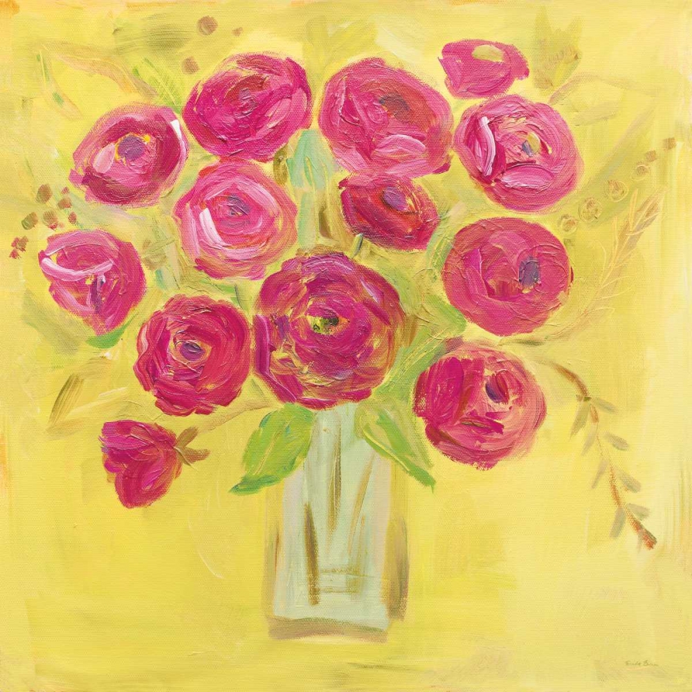 Wall art: Burst of Poppies Bright, by Zaman, Farida