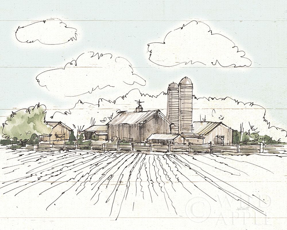Art Print: Farm Memories I Shiplap