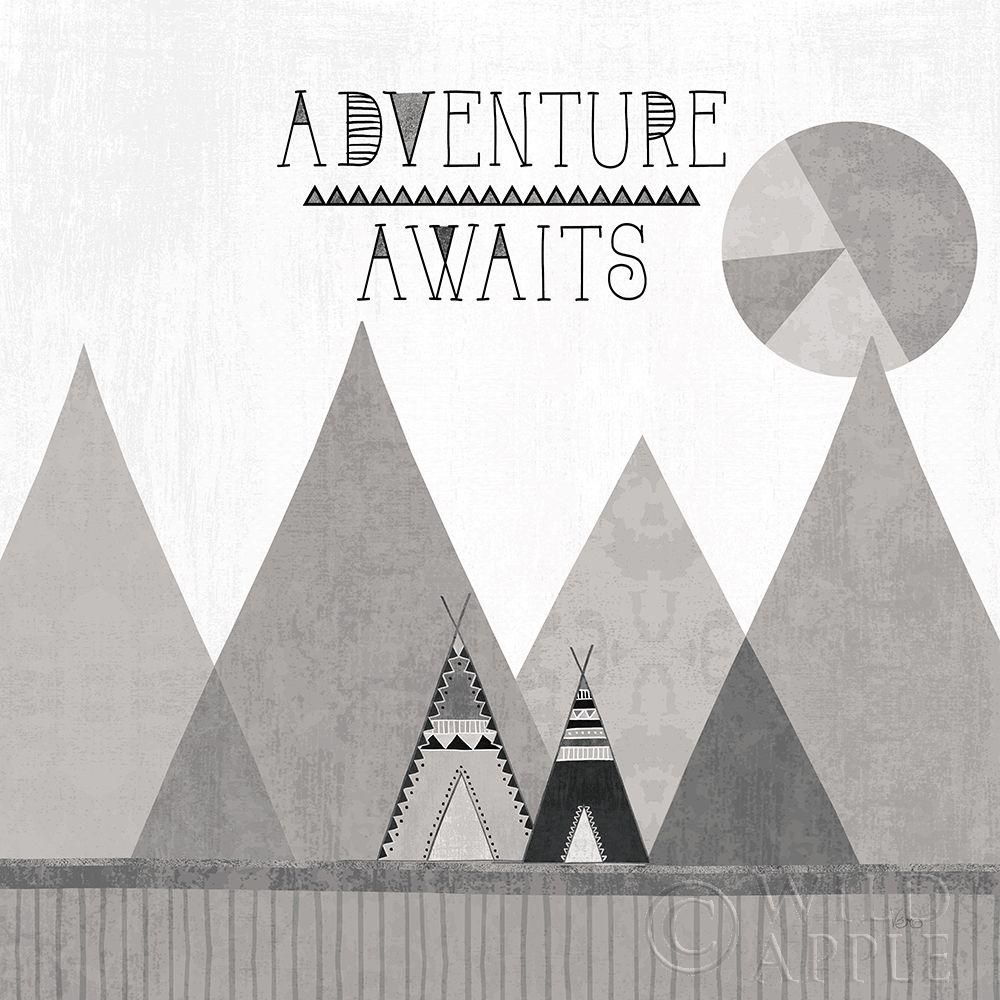 Wall Art Painting id:193101, Name: Southwest Geo III BW, Artist: Charron, Veronique