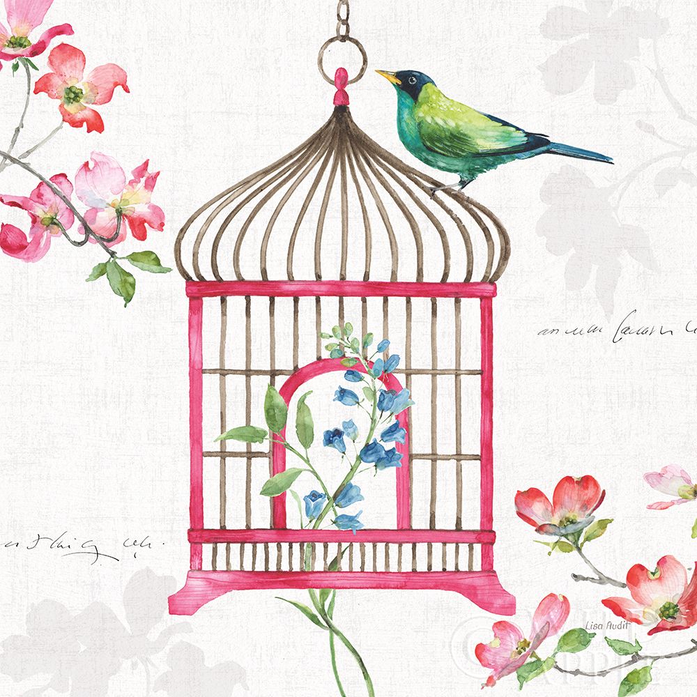 Art Print: Dogwood Garden VI