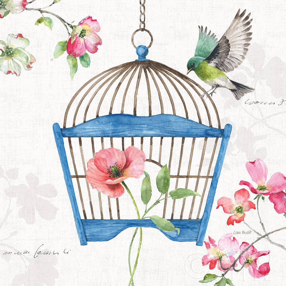 Art Print: Dogwood Garden VIII