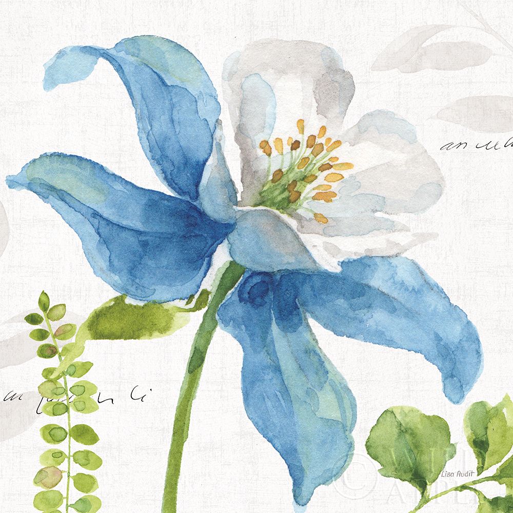 Wall art: Blue and Green Garden II, by Audit, Lisa