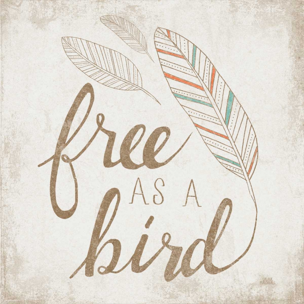Art Print: Free as a Bird Beige