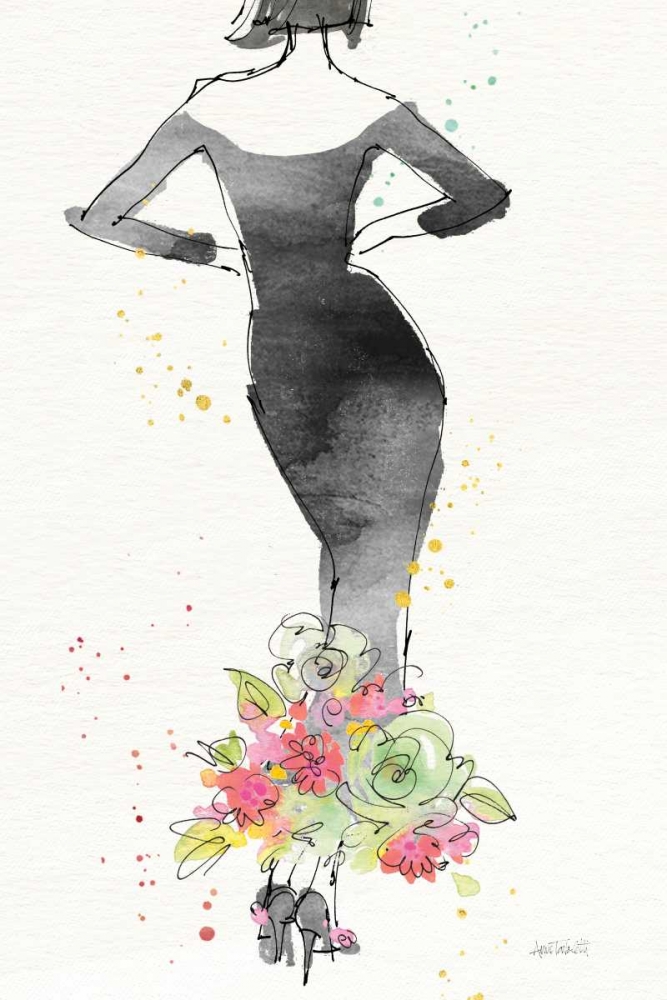 Art Print: Floral Fashion I v2