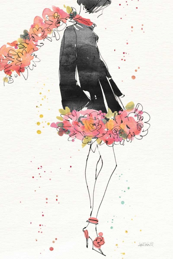 Art Print: Floral Fashion IV v2