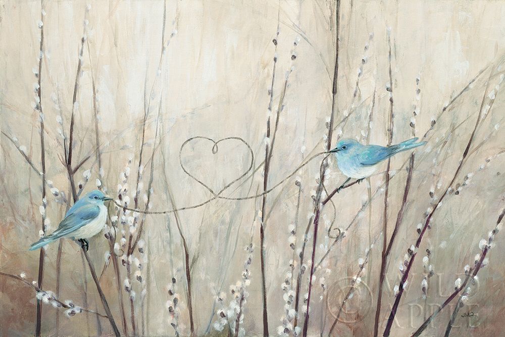 Art Print: Pretty Birds Neutral String