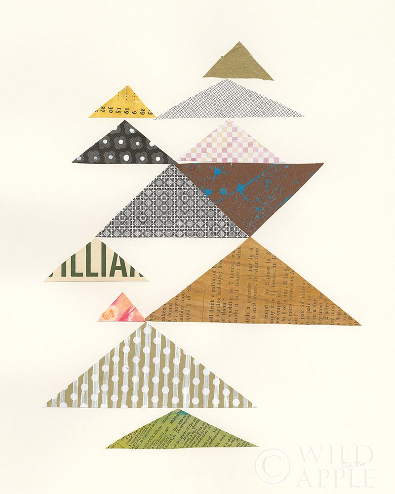 Art Print: Modern Abstract Triangles II