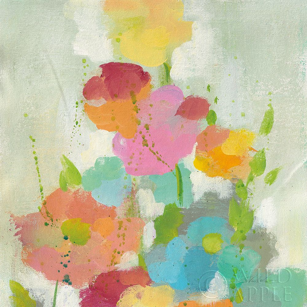 Wall Art Painting id:195149, Name: Longstem Bouquet I Square I, Artist: Vassileva, Silvia