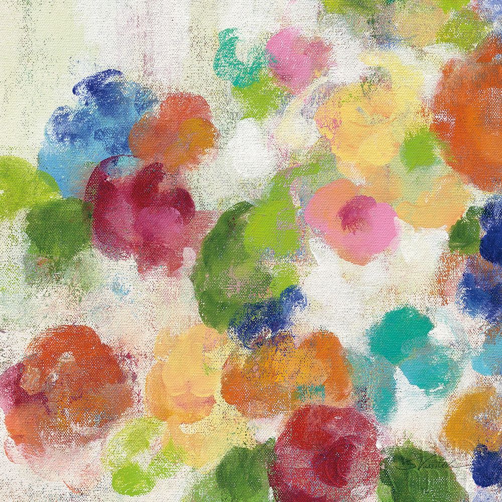 Wall Art Painting id:195140, Name: Hydrangea Bouquet I Square I, Artist: Vassileva, Silvia