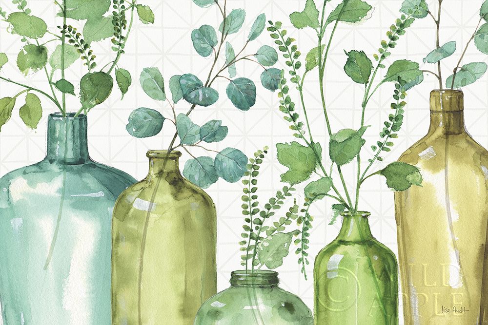 Wall art: Mixed Greens L, by Audit, Lisa