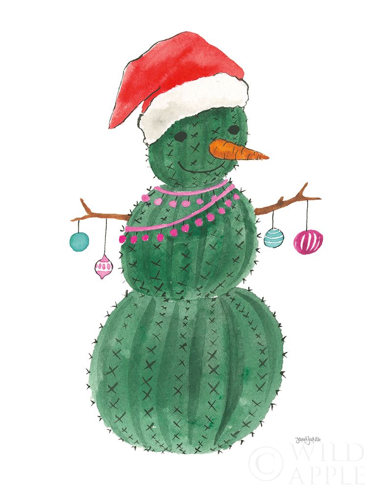 Wall Art Painting id:220407, Name: A Very Cactus Christmas I, Artist: Jackson, Jenaya