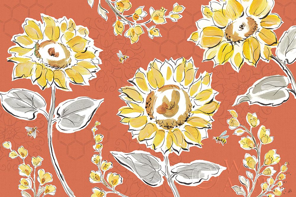 Wall art: Bee Happy I Spice, by Brissonnet, Daphne