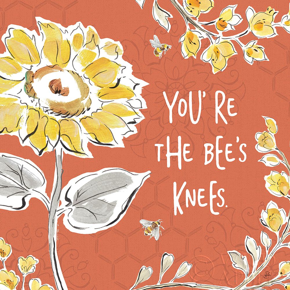 Wall Art Painting id:192721, Name: Bee Happy II Spice, Artist: Brissonnet, Daphne