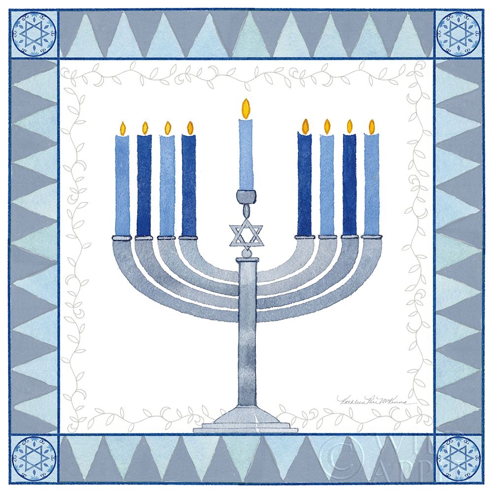 Wall art: Celebrating Hanukkah III, by McKenna, Kathleen Parr