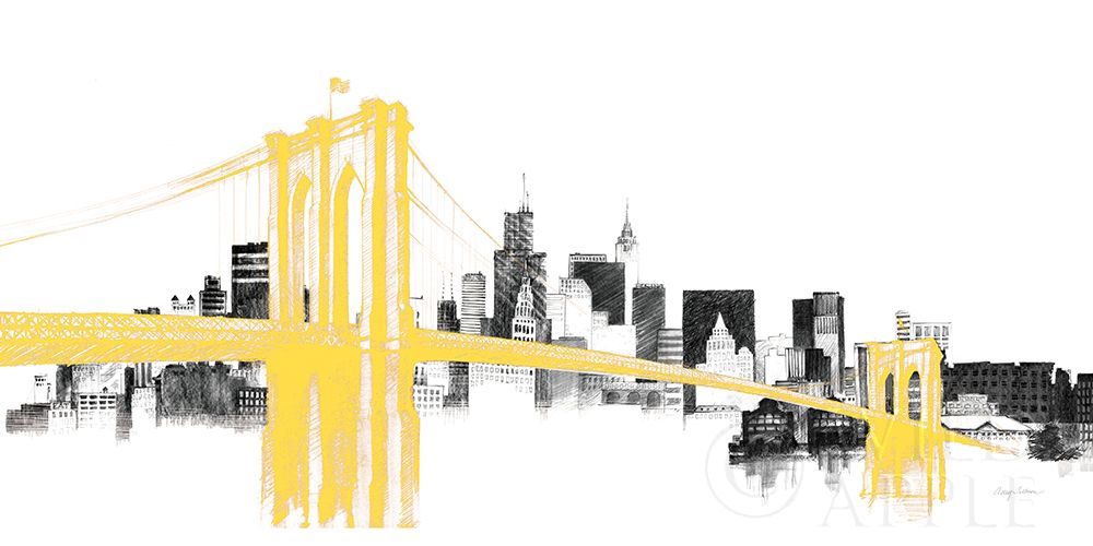 Wall art: Skyline Crossing Yellow, by Tillmon, Avery