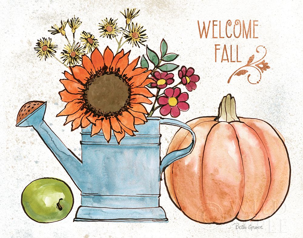 Wall Art Painting id:195334, Name: October Garden II, Artist: Grove, Beth