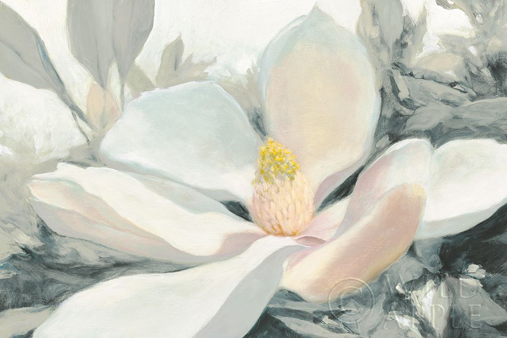 Wall Art Painting id:198382, Name: Majestic Magnolia Green Gray Crop, Artist: Purinton, Julia