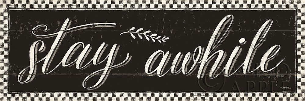 Art Print: Country Thoughts III Black