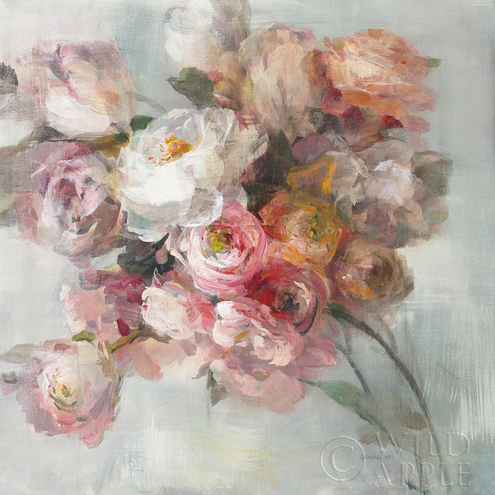 Wall art: Blush Bouquet, by Nai, Danhui